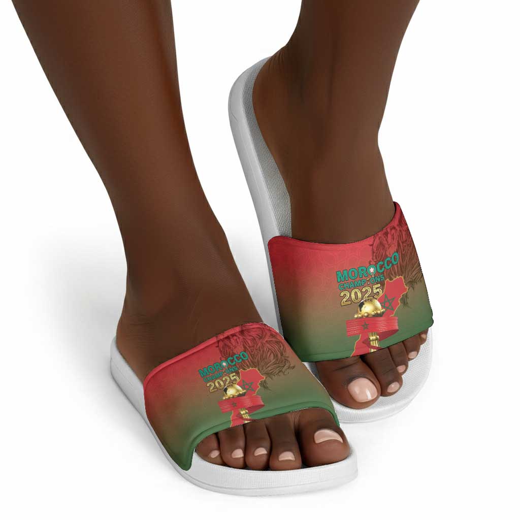 Morocco Football Slide Sandals 2025 Victory Is Ours