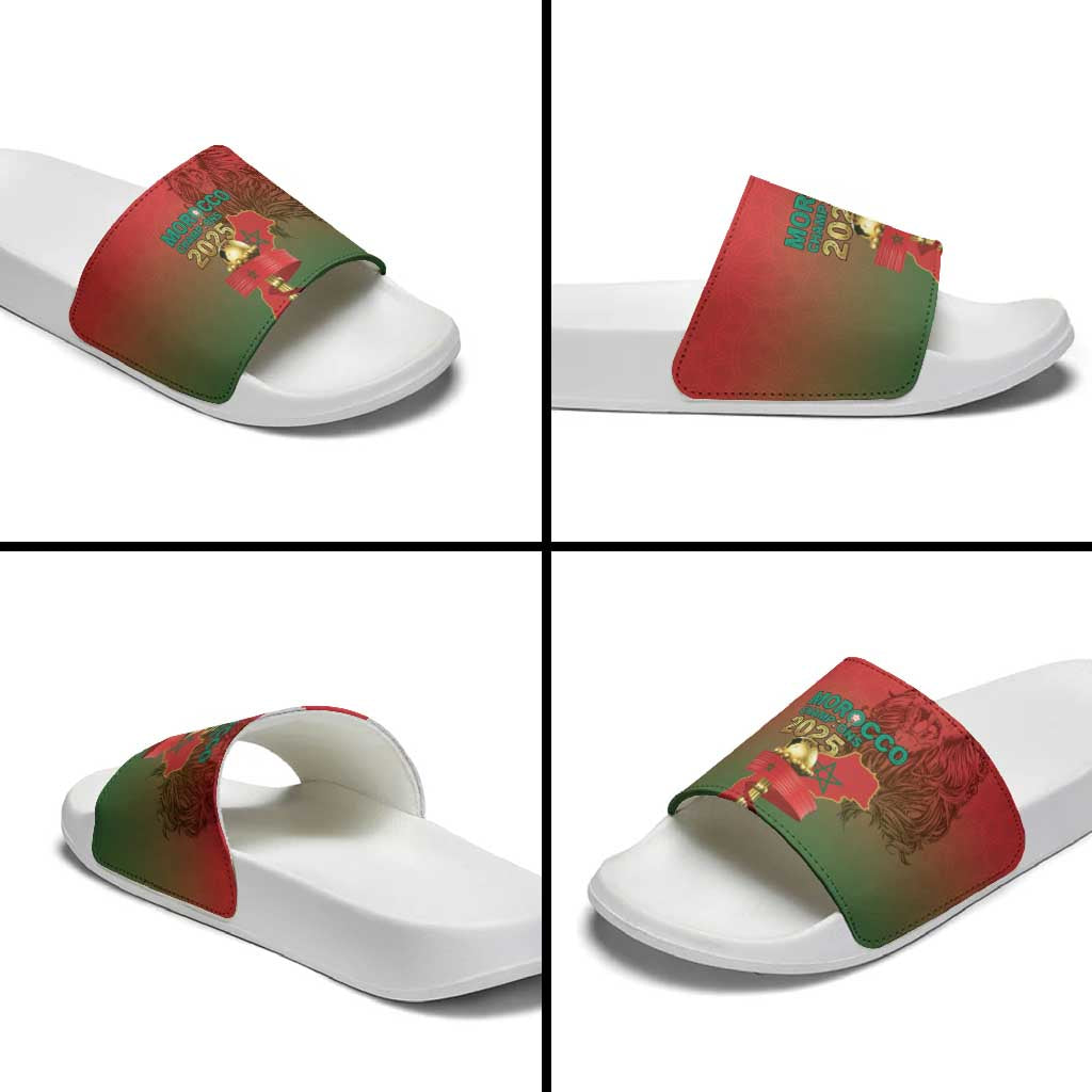 Morocco Football Slide Sandals 2025 Victory Is Ours