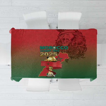 Morocco Football Tablecloth 2025 Victory Is Ours