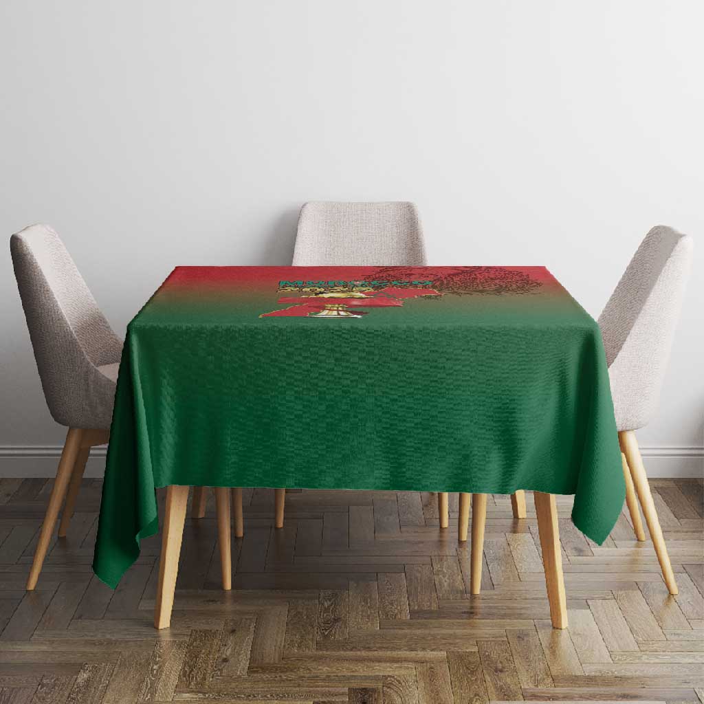 Morocco Football Tablecloth 2025 Victory Is Ours