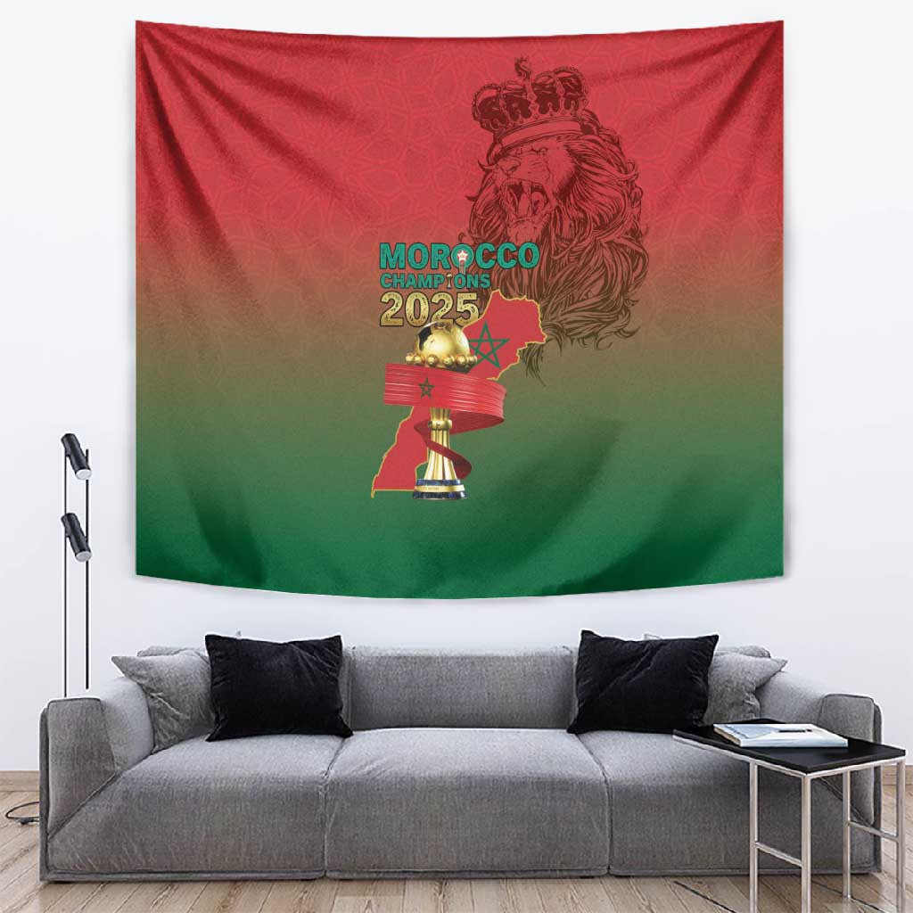 Morocco Football Tapestry 2025 Victory Is Ours