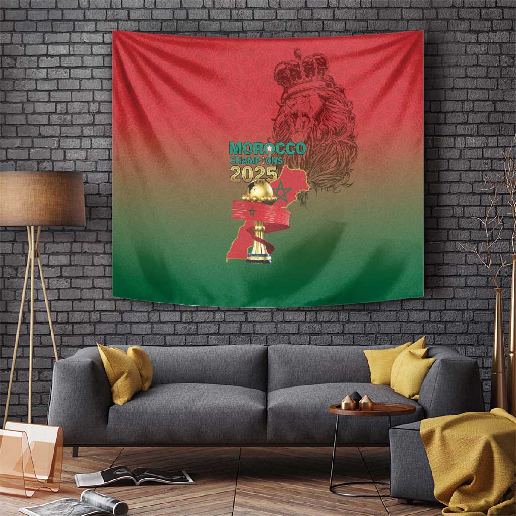 Morocco Football Tapestry 2025 Victory Is Ours