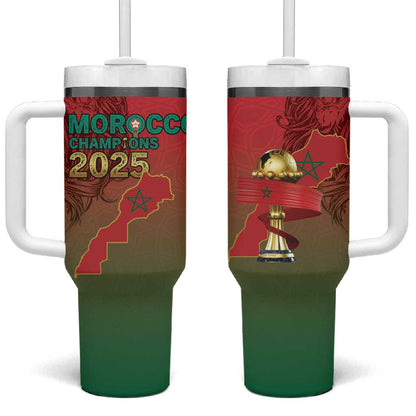 Morocco Football Tumbler With Handle 2025 Victory Is Ours