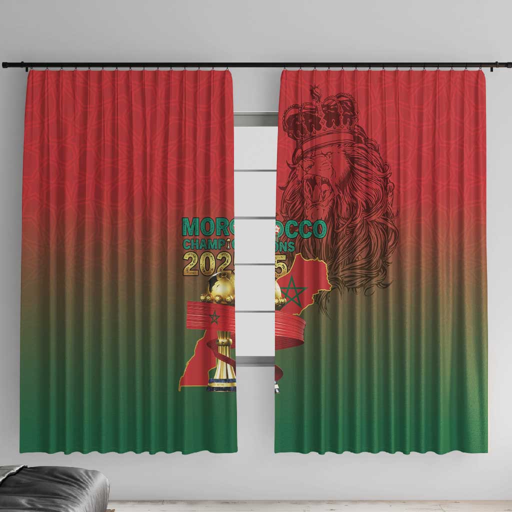 Morocco Football Window Curtain 2025 Victory Is Ours