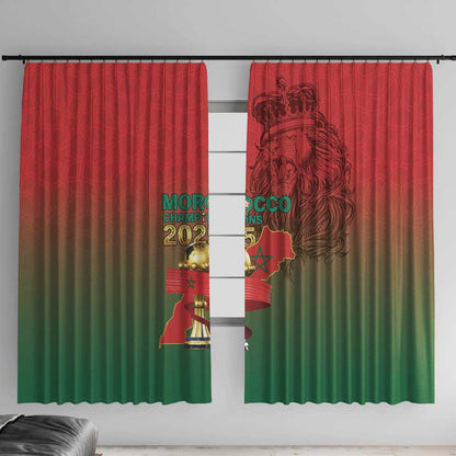 Morocco Football Window Curtain 2025 Victory Is Ours
