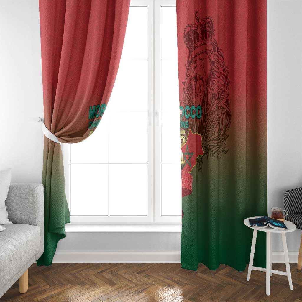 Morocco Football Window Curtain 2025 Victory Is Ours