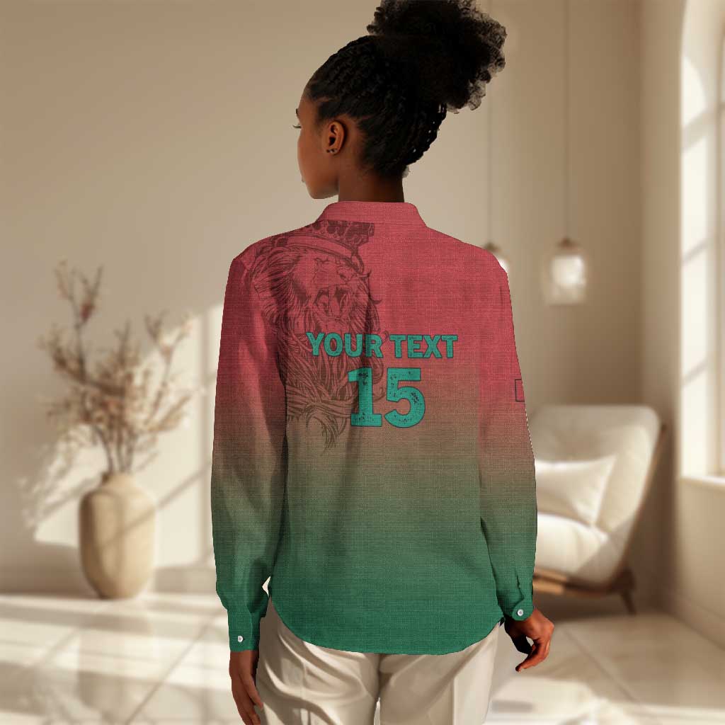 Custom Morocco Football Women Casual Shirt 2025 Victory Is Ours