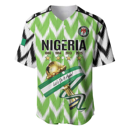 Custom Nigeria Football Baseball Jersey Super Eagles - Let’s Do It Again