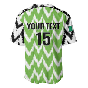 Custom Nigeria Football Baseball Jersey Super Eagles - Let’s Do It Again