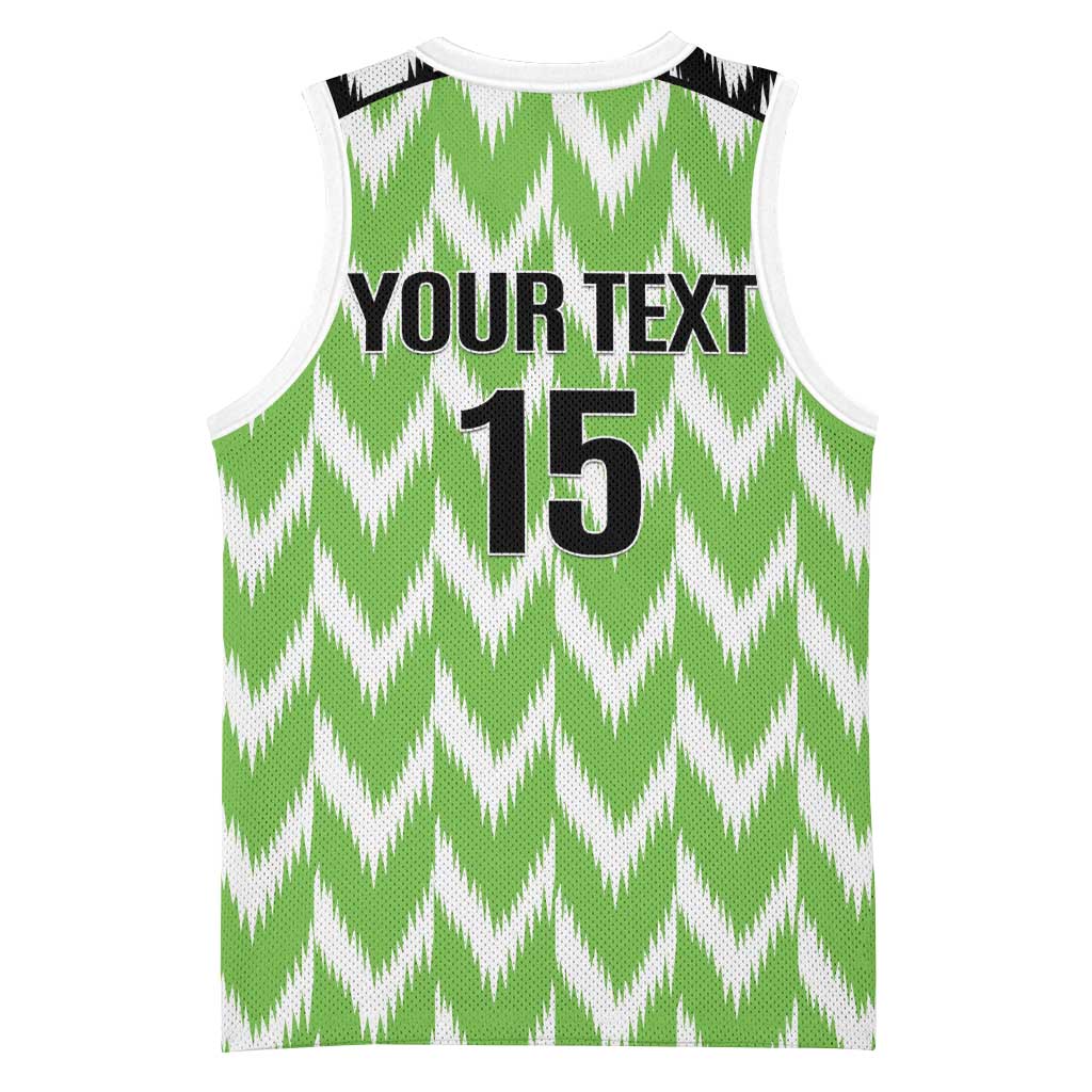 Custom Nigeria Football Basketball Jersey Super Eagles - Let’s Do It Again