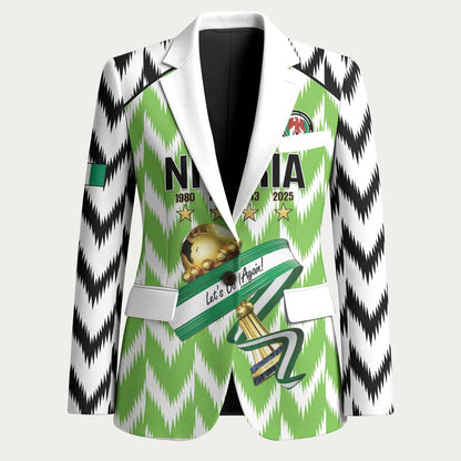 Custom Nigeria Football Blazer Super Eagles - Let’s Do It Again