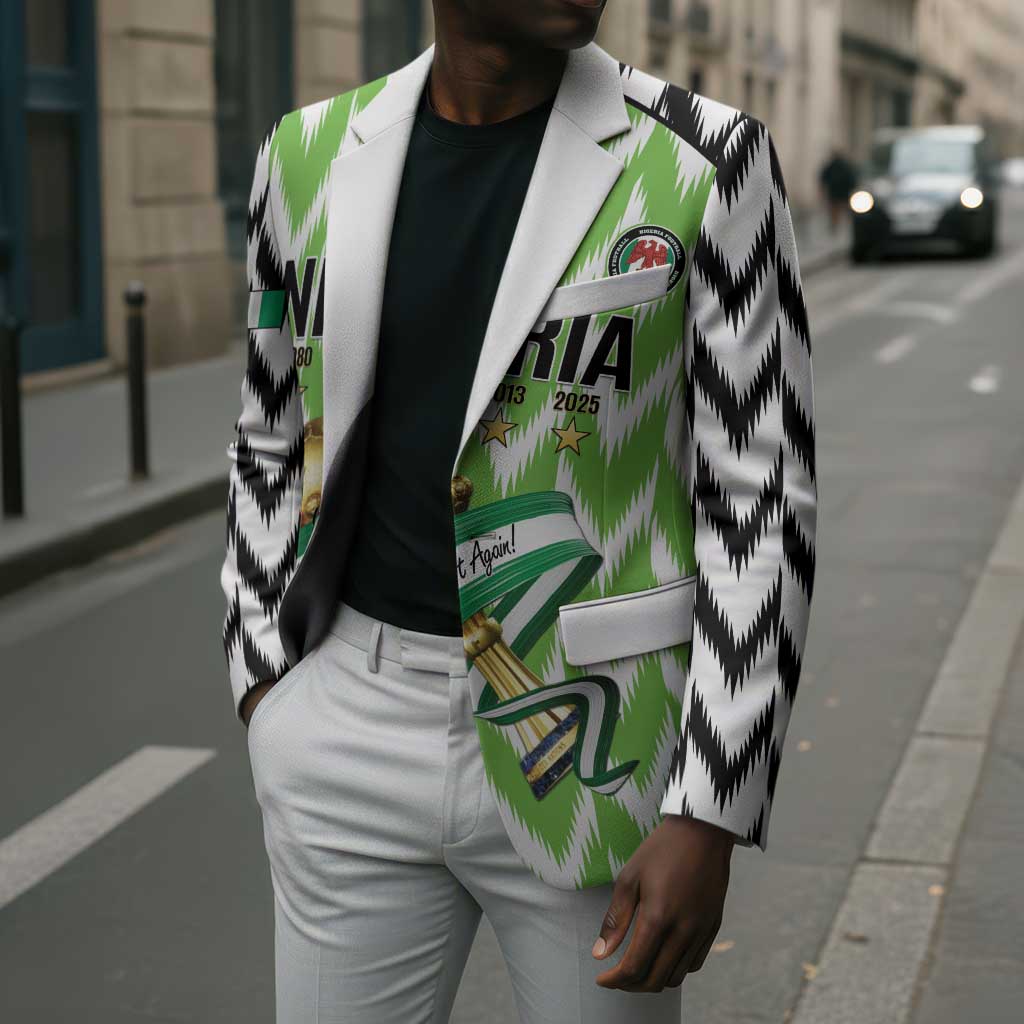 Custom Nigeria Football Blazer Super Eagles - Let’s Do It Again