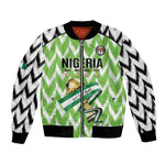 Custom Nigeria Football Bomber Jacket Super Eagles - Let’s Do It Again