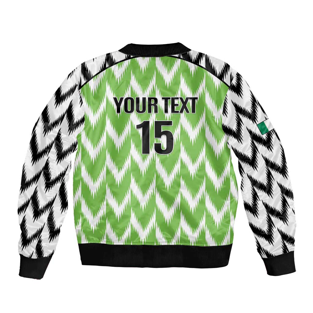 Custom Nigeria Football Bomber Jacket Super Eagles - Let’s Do It Again