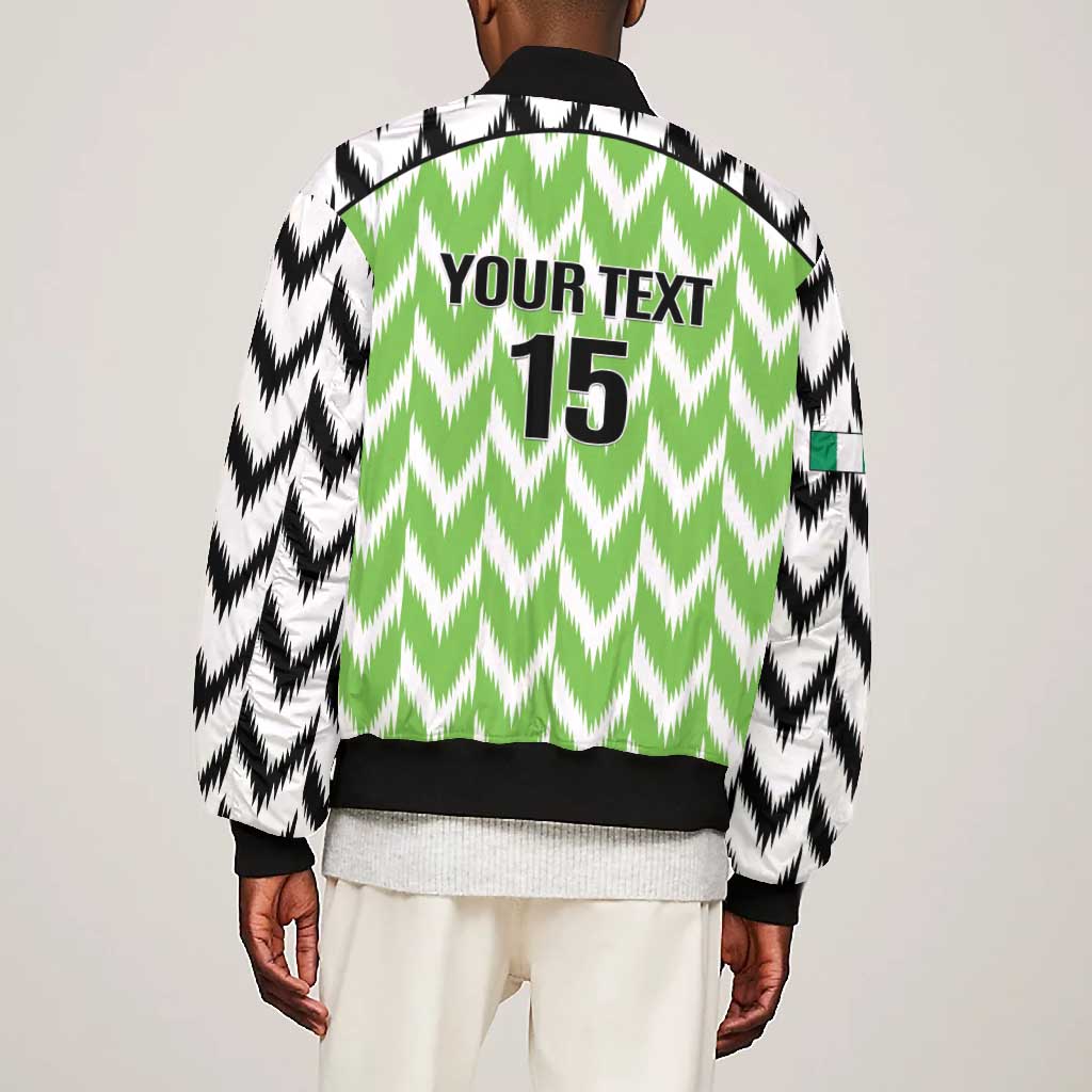 Custom Nigeria Football Bomber Jacket Super Eagles - Let’s Do It Again