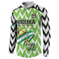 Custom Nigeria Football Button Sweatshirt Super Eagles - Let’s Do It Again