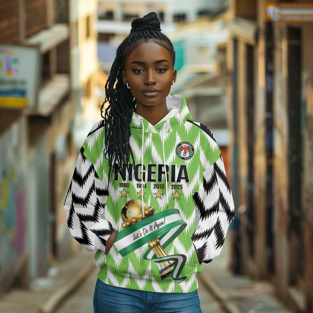 Custom Nigeria Football Hoodie Super Eagles - Let’s Do It Again