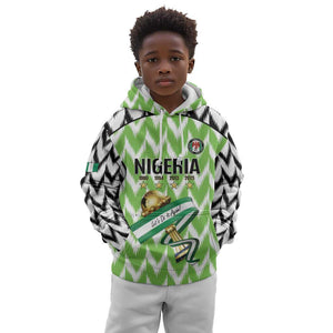 Custom Nigeria Football Kid Hoodie Super Eagles - Let’s Do It Again