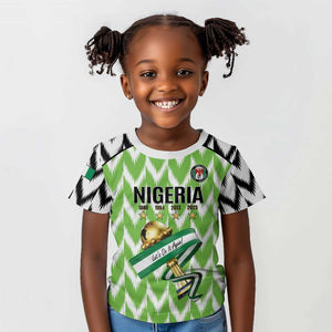 Custom Nigeria Football Kid T shirt Super Eagles - Let’s Do It Again