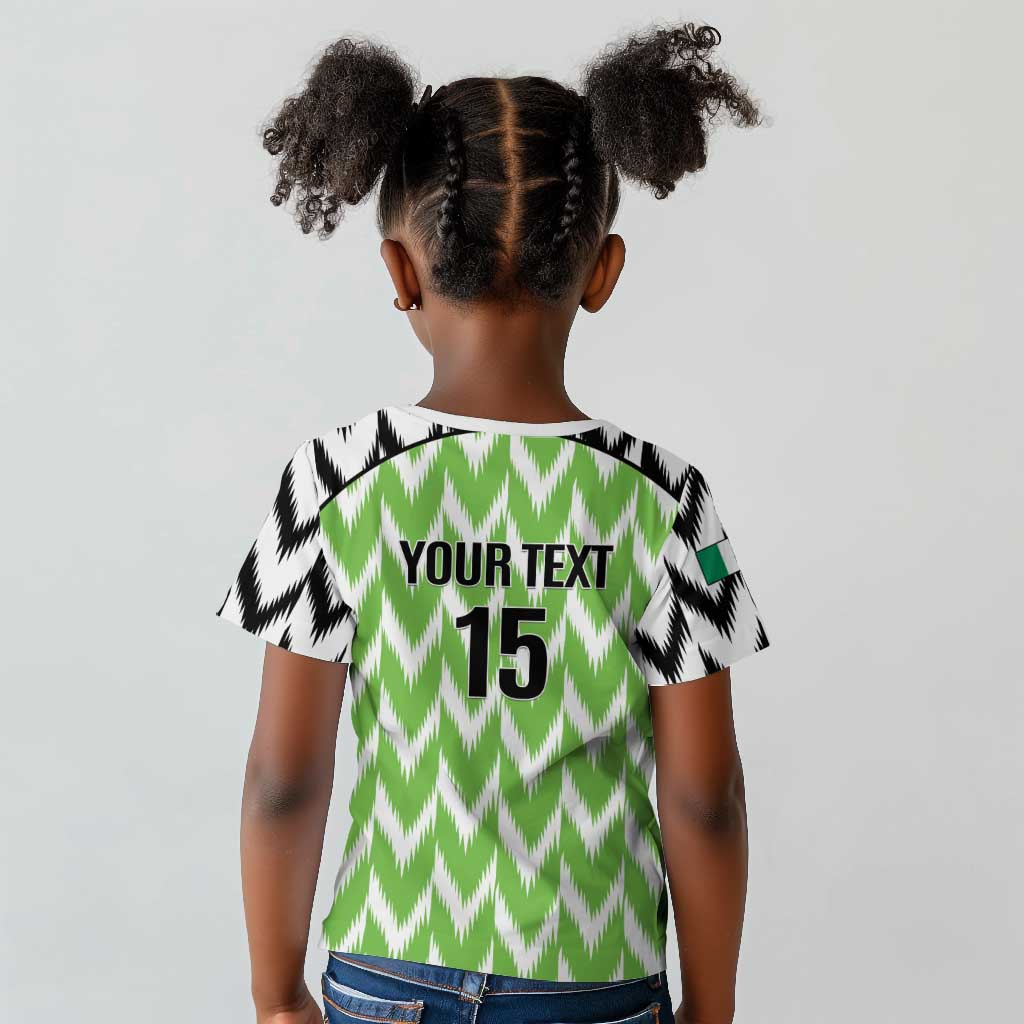 Custom Nigeria Football Kid T shirt Super Eagles - Let’s Do It Again