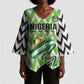 Custom Nigeria Football Kimono Sleeve Blouse Super Eagles - Let’s Do It Again