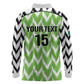 Custom Nigeria Football Long Sleeve Polo Shirt Super Eagles - Let’s Do It Again
