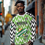Custom Nigeria Football Long Sleeve Shirt Super Eagles - Let’s Do It Again