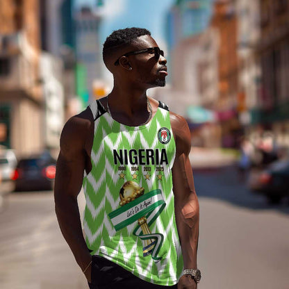 Custom Nigeria Football Men Tank Top Super Eagles - Let’s Do It Again