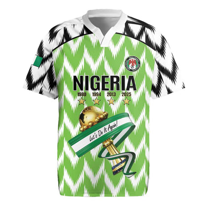 Custom Nigeria Football Rugby Jersey Super Eagles - Let’s Do It Again