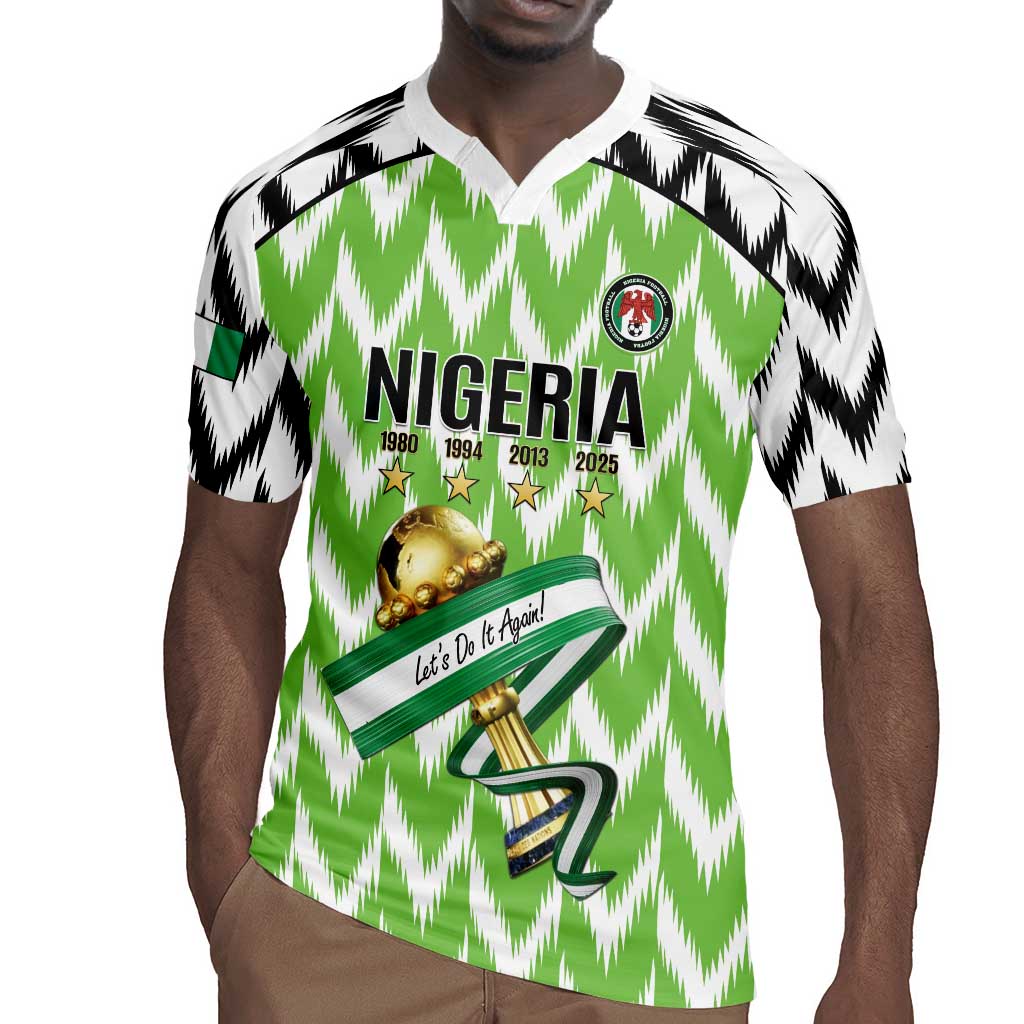 Custom Nigeria Football Rugby Jersey Super Eagles - Let’s Do It Again