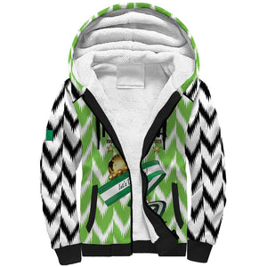 Custom Nigeria Football Sherpa Hoodie Super Eagles - Let’s Do It Again