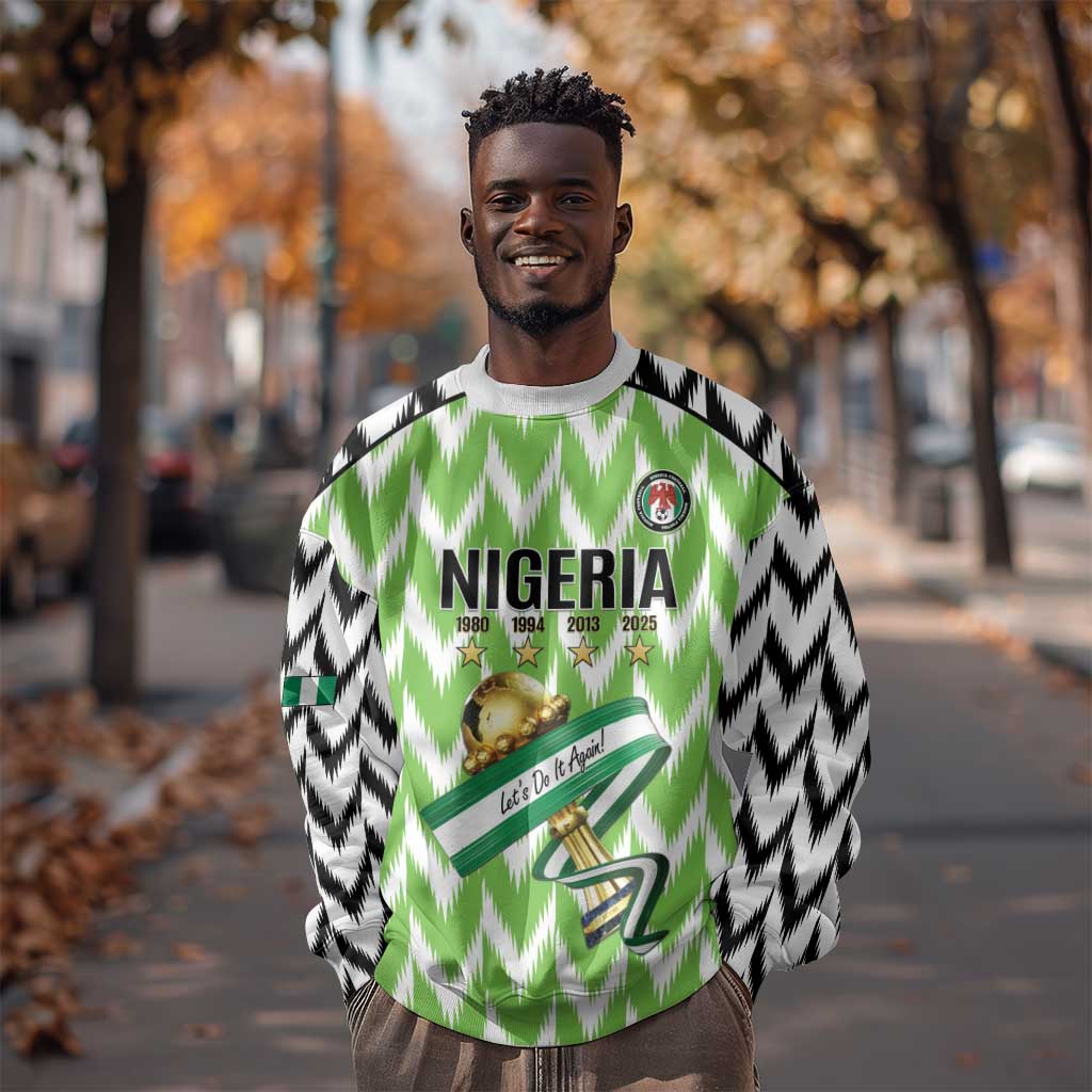 Custom Nigeria Football Sweatshirt Super Eagles - Let’s Do It Again