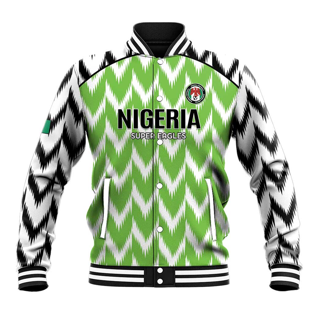 Custom Nigeria Football Baseball Jacket Go Champions Super Eagles