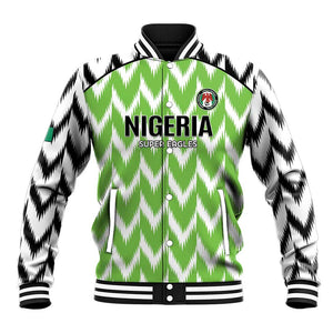 Custom Nigeria Football Baseball Jacket Go Champions Super Eagles