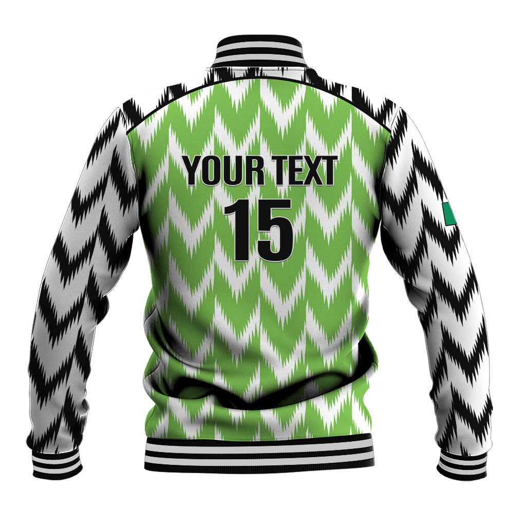 Custom Nigeria Football Baseball Jacket Go Champions Super Eagles