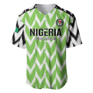 Custom Nigeria Football Baseball Jersey Go Champions Super Eagles