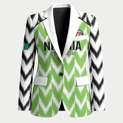 Custom Nigeria Football Blazer Go Champions Super Eagles