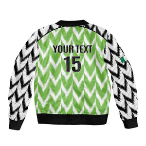 Custom Nigeria Football Bomber Jacket Go Champions Super Eagles