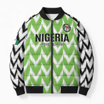 Custom Nigeria Football Bomber Puffer Jacket Go Champions Super Eagles