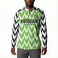 Custom Nigeria Football Button Sweatshirt Go Champions Super Eagles