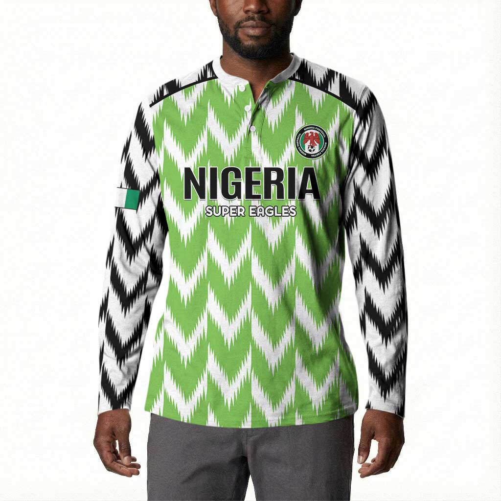 Custom Nigeria Football Button Sweatshirt Go Champions Super Eagles