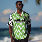 Custom Nigeria Football Hawaiian Shirt Go Champions Super Eagles