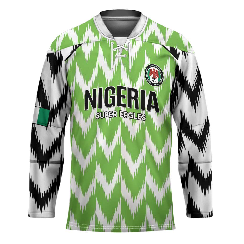 Custom Nigeria Football Hockey Jersey Go Champions Super Eagles