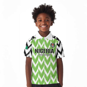 Custom Nigeria Football Kid Polo Shirt Go Champions Super Eagles