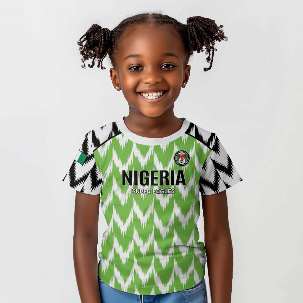 Custom Nigeria Football Kid T shirt Go Champions Super Eagles