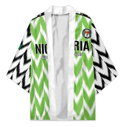 Custom Nigeria Football Kimono Go Champions Super Eagles