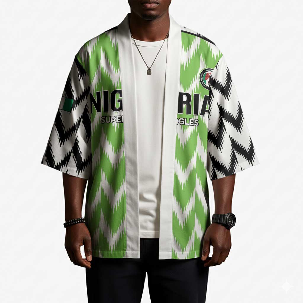 Custom Nigeria Football Kimono Go Champions Super Eagles