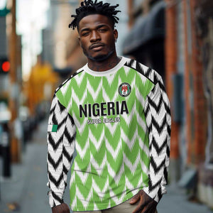 Custom Nigeria Football Long Sleeve Shirt Go Champions Super Eagles