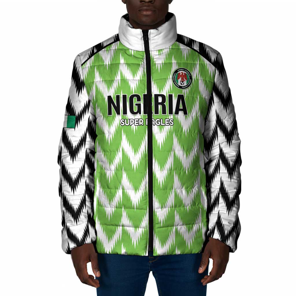 Custom Nigeria Football Padded Jacket Go Champions Super Eagles