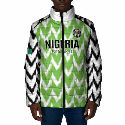 Custom Nigeria Football Padded Jacket Go Champions Super Eagles